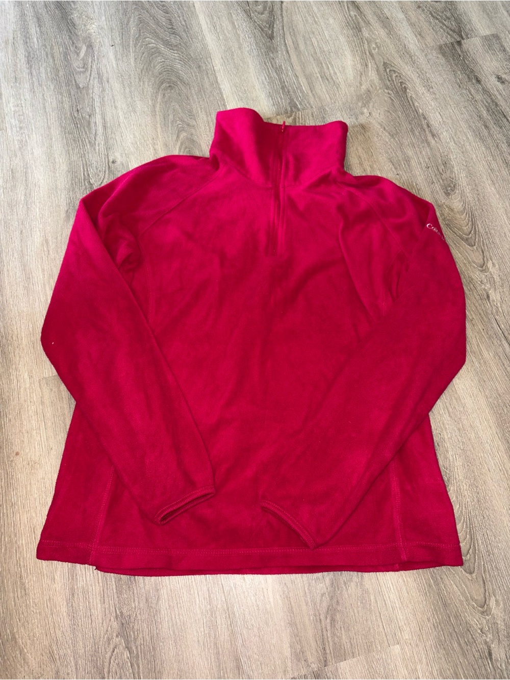 Columbia | Pink Fleece Quarter Zip Sweater